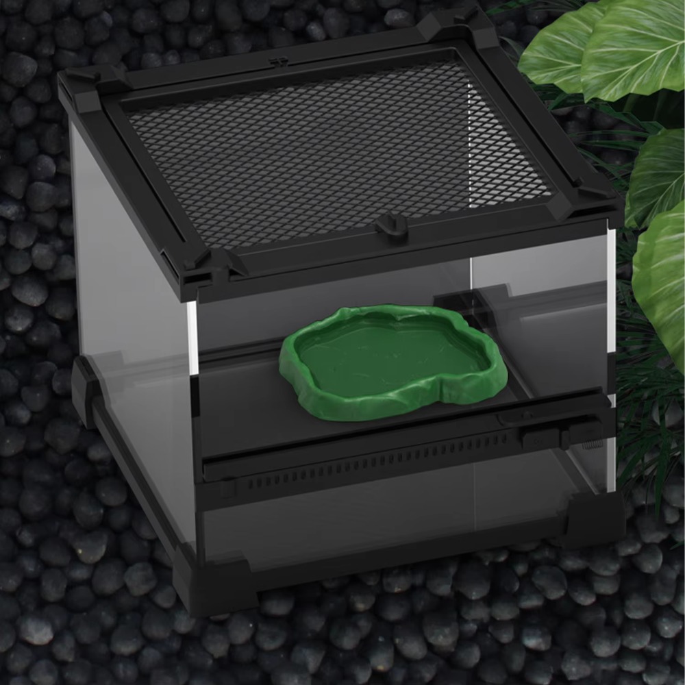 New ABS Resin Reptile Feeder B - Water Dish Reptile ulasan dan harga