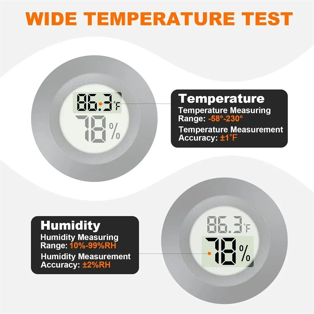 Mini Round Digital Thermometer - Digital Hygrometer Probe ulasan dan harga
