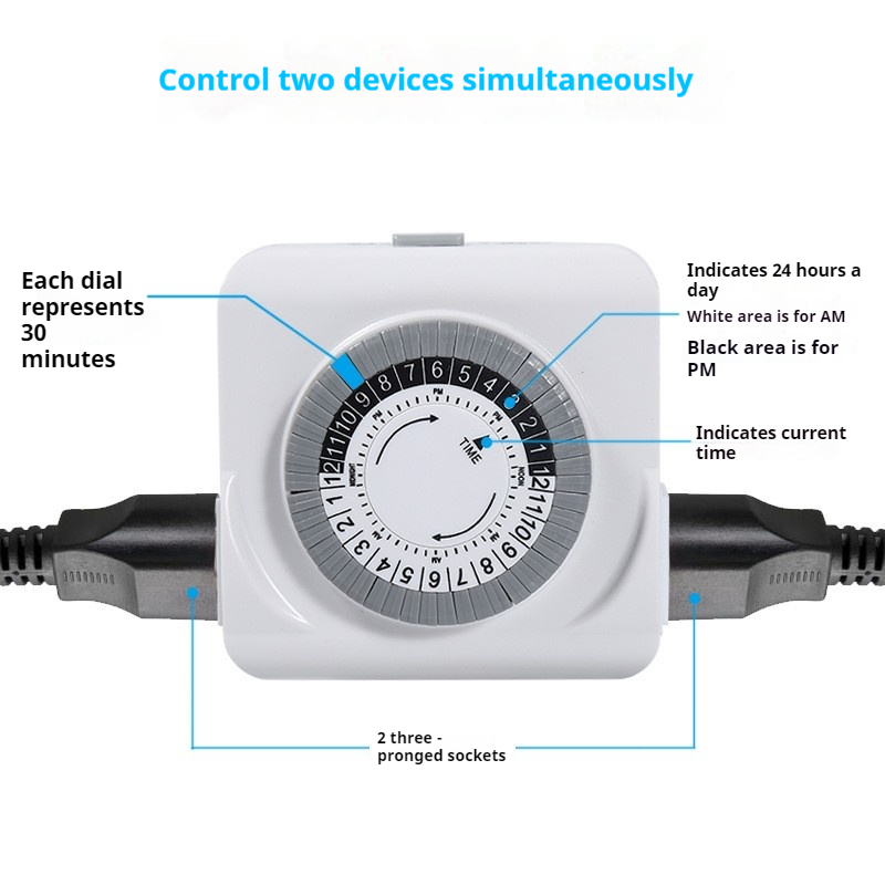 US SPEC/PLUG Standard Certific - Timer Dual Outlet ulasan dan harga